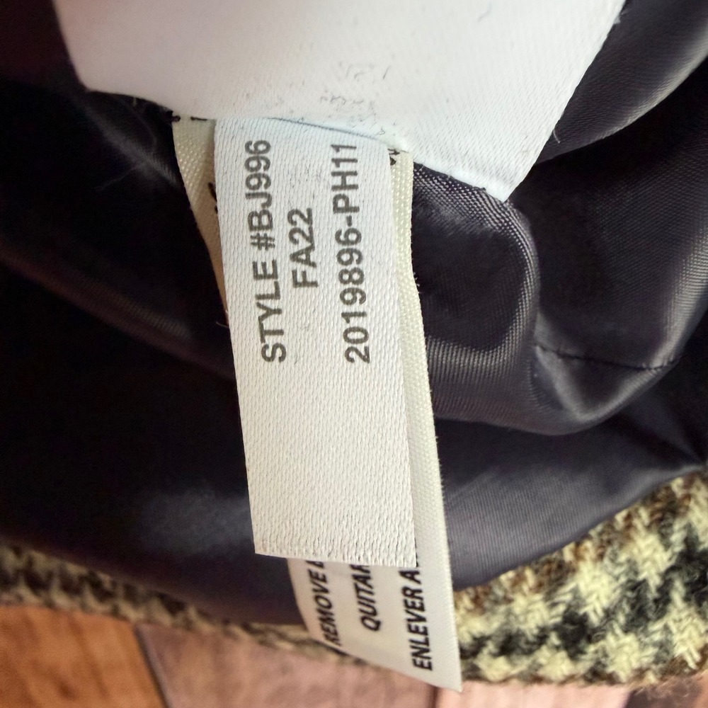 J.Crew Blazer Somerset Moon Wool Houndstooth Office Heritage Workwear Size 6 - Picture 9 of 10